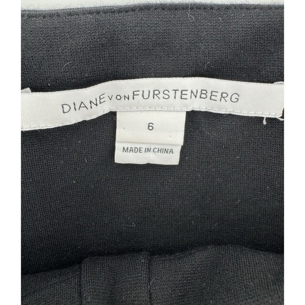 Diane Von Furstenberg Strapless Black Yellow Silk Midi Sundress Women's Size 6 - Picture 5 of 11